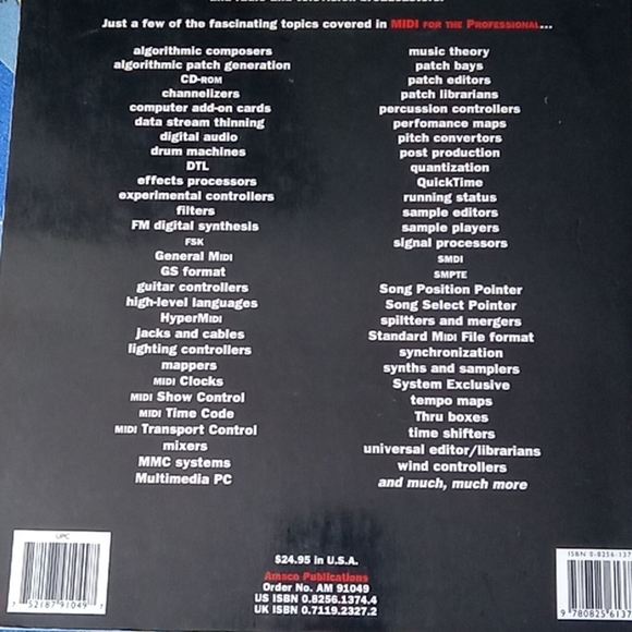 Midi for the professional book by Paul D. Lehrman / Tim Tully - Picture 6 of 6